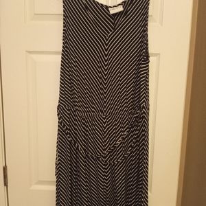 Plus size midi dress, sleeveless